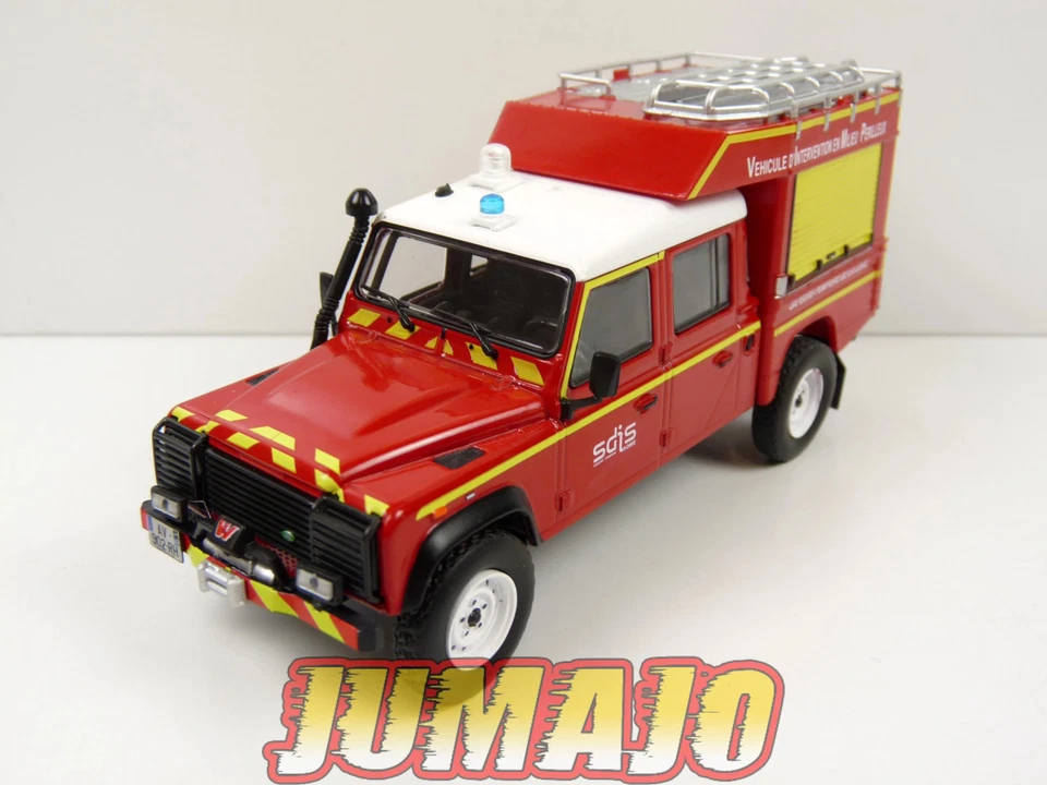 CPL3 Véhicules Légers Pompiers 1/43 Hachette IXO Land Rover VIMP SP Roanne - Photo 1/4