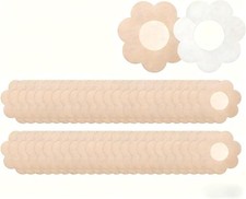 60 Pcs Disposable Nipple Covers for Women   No Show Adhesive Pasties, Breathable