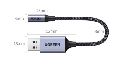 USB to 3.5mm Converter Type-C to 3.5mm Headphone Audio Cable