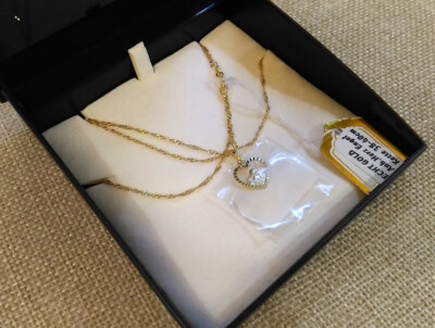 ECHT GOLD *** Engel Schutzengel Anhänger 12 Mm, Gedrehte Kette