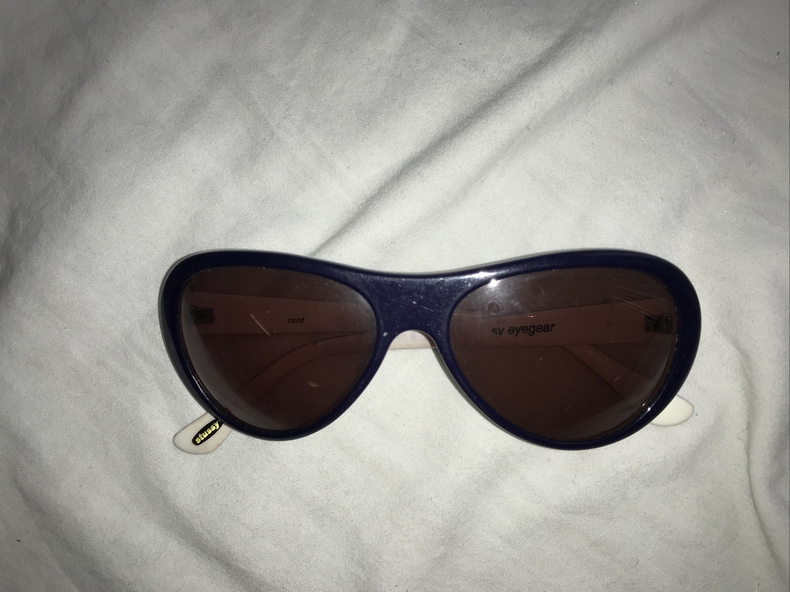 Vintage RARE STUSSY Eyegear NOVA Oval Wire Rim Su… - image 6