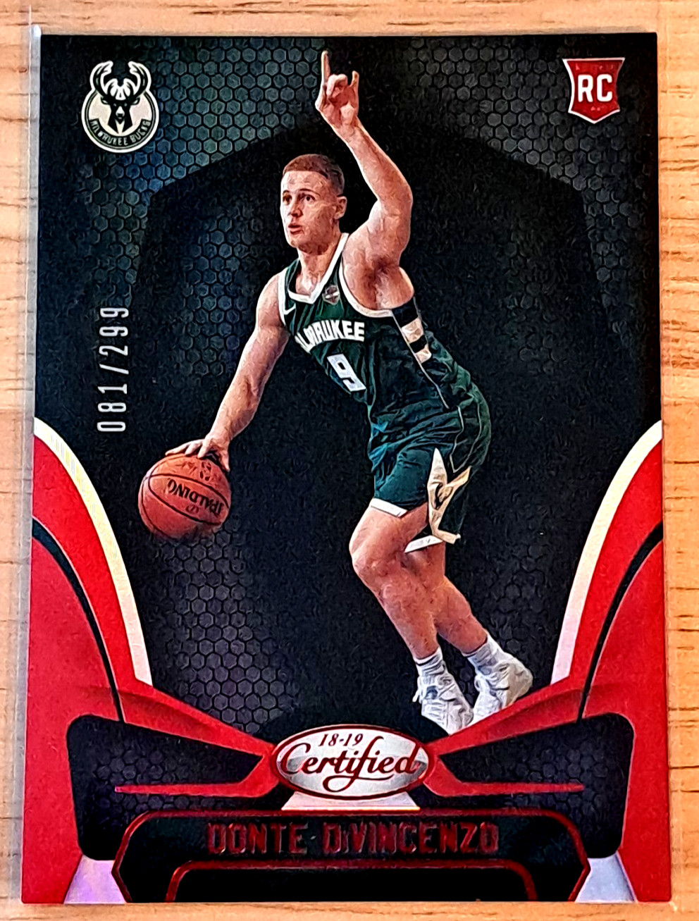 Donte DiVincenzo /299 (RC)⚡💎- 2018-19 Panini Certified - Bucks