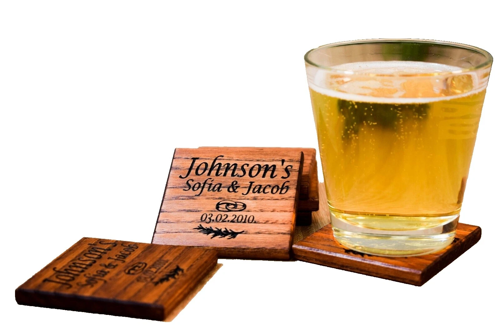 Wood Coffee & Tea Wedding Favors