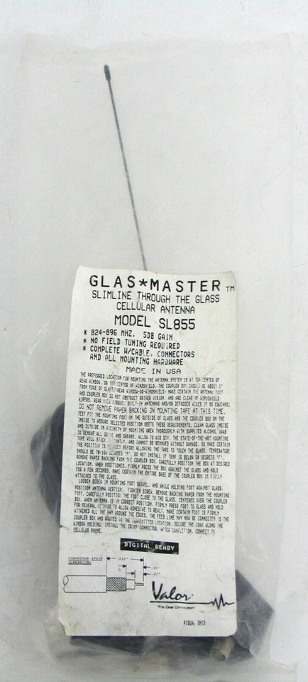 Antena Celular Valor Largo Alcance 824-896 MHZ. Ganancia de 5DB con cable y conectores Foto 2 de 4