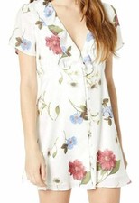 $200 Show Me Your Mumu Women's White Floral Bernadette Babydoll Dress Size M