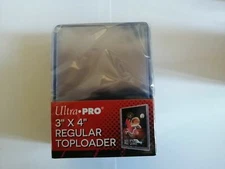 10 Ultra Pro Top Loader Card Holder MTG YuGiOh Pokemon Hockey Card Toploader CFV