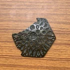 Antique or old bell metal bronze jewelry stamp die seal flower pattern