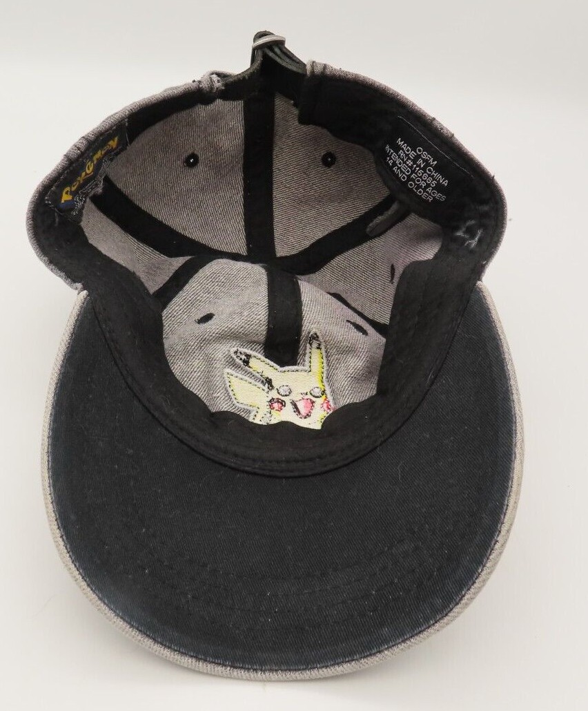 Pokemon Baseball Cap Hat Pikachu Embroidered Blac… - image 7
