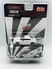 TSM Model Mini GT Nissan GT-R, LB Works Liberty Walk, Matte White, 1:64, NIB