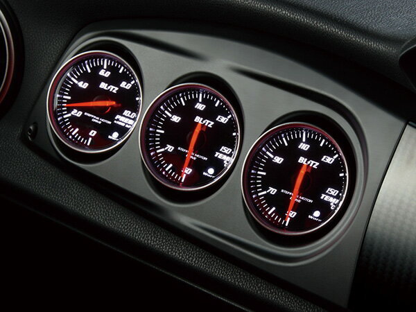 BLITZ RACING MATER PANEL ブラック　86 BRZ BLITZ racing meter panel black Φ60 Subaru BRZ ZC6 FA20 Racing