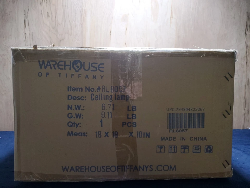 Warehouse Of Tiffany White, Silver & Chrome 17" Optimus Chandelier #RL8057 - Image 3 of 4