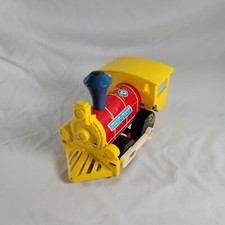 Vintage Fisher Price 1964 Toot Toot 643 Locomotive Train Engine Wooden USA Toy