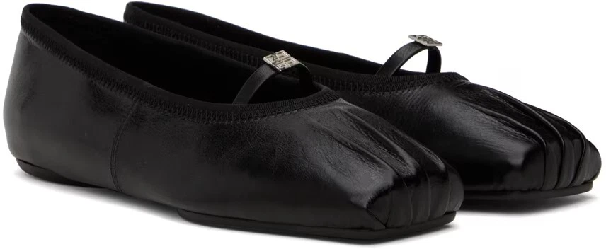 Givenchy — Givenchy Black 4G Ballerina Flats Shoes Size 39.5 MSRP: $750.00