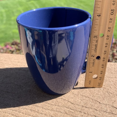 Corning Corelle Coordinates Dark Blue Stoneware Ceramic Mug Cup Mint Condition - Picture 7 of 9