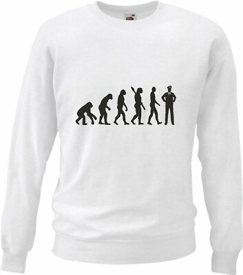 Sweatshirt PILOT - CO PILOT - FLUGSCHÜLER - FLUGLOTSE - KAPITÄN in Weiß