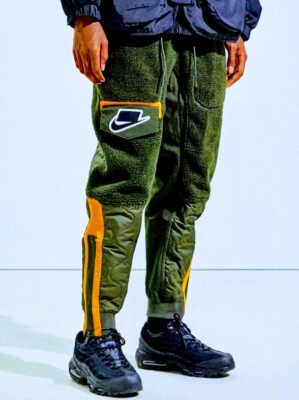 Nike Sports Wear NSW Fleece Quilted Sherpa Jogger Pant  Sz - L / BV4807-355