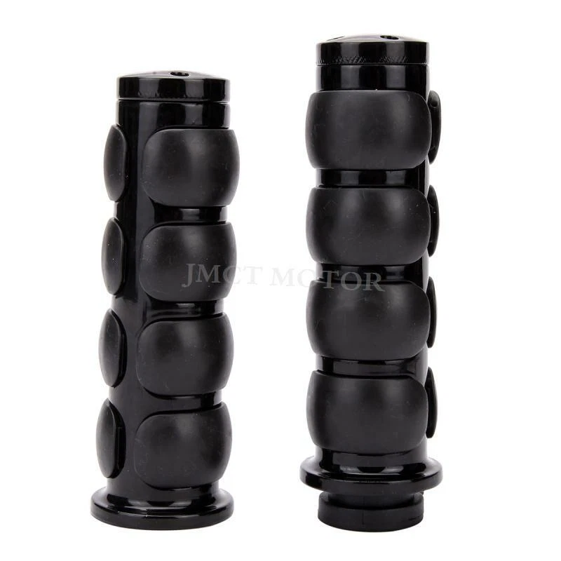 Pair Motorcycle 1" Handlebar Hand Grip For Harley Road King Street Glide Softail - Image 4 of 4