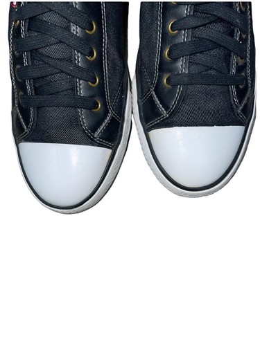 Levi's Strauss & Co. Para hombres Levi Denim Con Cordones Negro Espiga Tenis Talla 11 - Imagen 7 de 12