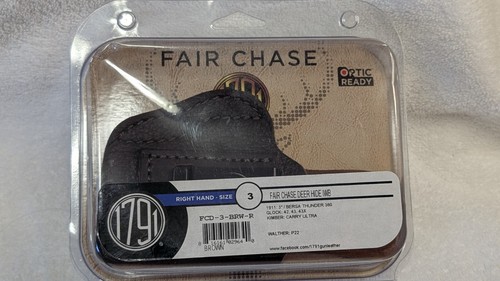1791 FAIR CHASE DEER HIDE IWB RIGHT HAND, SIZE 3 - Picture 3 of 6