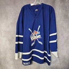 Vintage CCM Labatt Blue Beer Promo Hockey Jersey Mens XL Canada