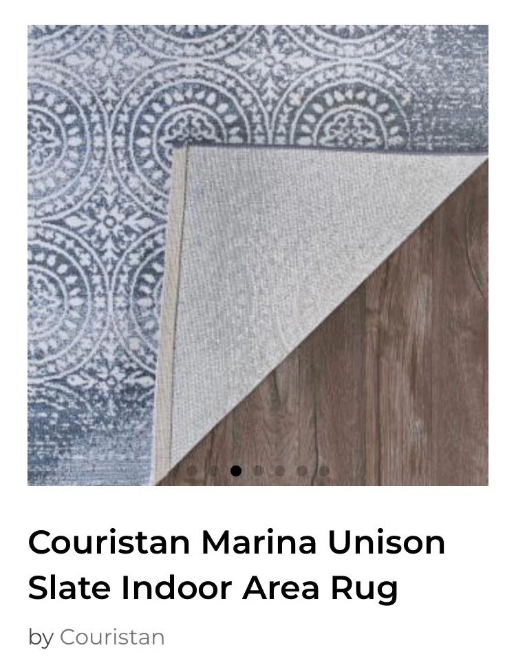 Alfombra de interior Couristan Marina unísono pizarra interior * material* polipropileno Foto 3 de 4