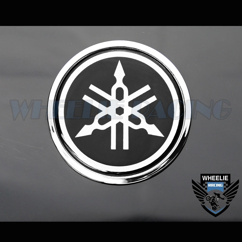 2,5 «4 М толщиной 3D хромированный обтекатель/крыло эмблема наклейка для yamaha отражающий логотип - Изображение 2 из 3