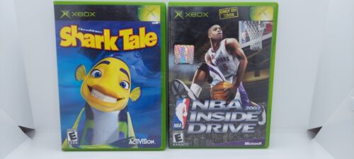 Xbox 4 Game Lot Ghost Recon Shark Tale NBA Inside Drive 02 All Star Baseball 04 - Picture 4 of 8