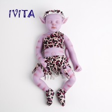 IVITA 17inch Pink Avatar Girl Vivid Full Silicone Floppy Avatar Doll Xmas Gifts