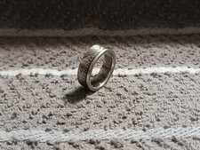 Kentucky Handcrafted 90 Silver Washington Quarters coin ring, size 6 2001