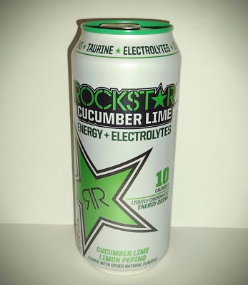 RARE! 2016 Rockstar Energy Drink CUCUMBER LIME! (1X) FULL SEALED 16oz Can