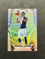 2017 Panini Prizm DeSHAUN WATSON Blue Wave Honors RC AUTO 2/3 Texans Browns #279