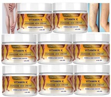 32 Oz VARICOSE SPIDER VEINS CREAM,WITH VITAMIN k LEGS VESSELS Vein Bruises Arnic