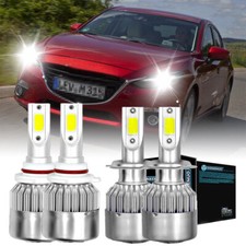 9005 H7 Led Headlight For Mazda 3 2004 2005 2006 2007 2008 2009 6000k Combo Bulb
