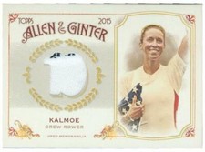 Megan Kalmoe worn relic patch trading card 2015 Topps Allen & Ginters #FSRB-MKA
