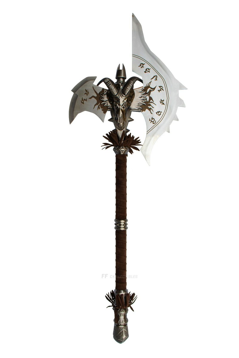 WORLD OF WARCRAFT - SHADOWMOURNE AXE REPLICA (with FREE WALL