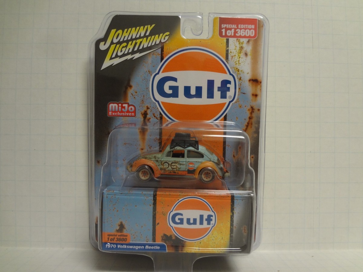 JOHNNY LIGHTNING ミニカー　ガルフ 2種　MIJO Johnny Lightning 1965 VW Volkswagen Type II Transporter GULF