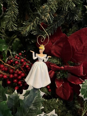 Authentic Disney Cinderella White Ball Gown Custom Christmas Ornament