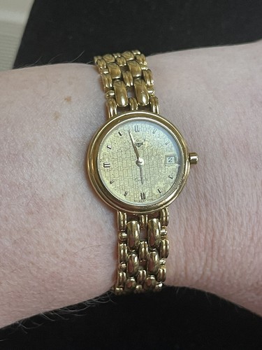 Vintage Longines QWR Gold Plated Ladies 
