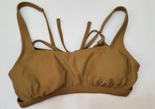 Xhilaration Bikini Top Size Large Olive Green Sparkle
