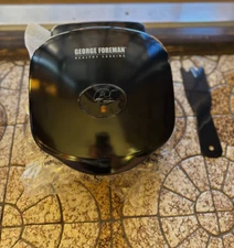 NIB Keto Black George Foreman Healthy Cooking 3 Champ Grill GR10B W/attachments