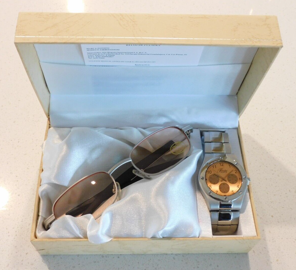 NIB! 1 Men's FONDINI Collection Watch & Sunglasses Set! eBay