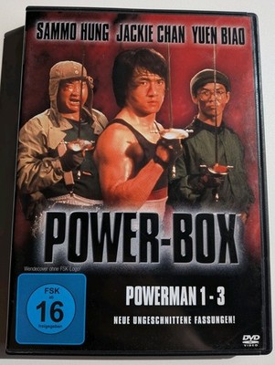Jackie Chan - Power Box: Powerman 1+2+3, DVD, Uncut, Remastered, Rarität, Top