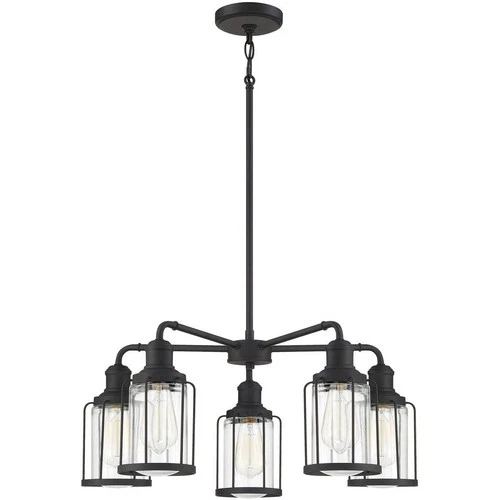 Ludlow Chandelier 5 Light Steel - 11.75 Inches high     -Traditional - Picture 2 of 6