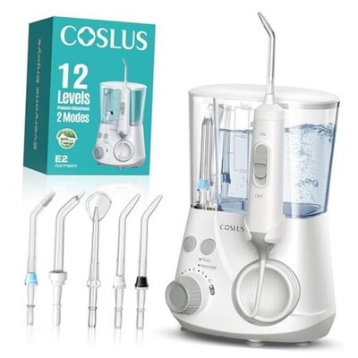  Advanced Water Flosser for Teeth: 2 Modes & 12 Pressure Settings White