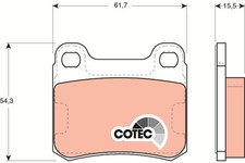 Bremsbeläge für Mercedes 190 W126 S124 C124 W124 S202 W202 124 Coupe 84-96