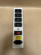 IEC 62100 10A Power Strip, 4 Outlets, Vertical Rack