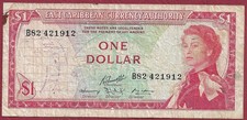Ostkaribische Staaten/East Caribbean States 1 Dollar P-13f(2) Pr&auml;fix B82 (1965)