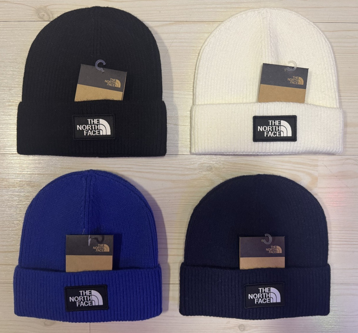 The North FACE Unisex-Adult TNF Logo Box Cuffed Beanie, One Size, Brand New