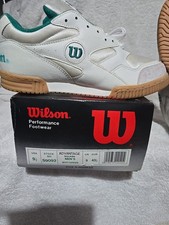 1990’s Mens Wilson  Squash Shoes Size 9  in box, collectible item.  SOLD AS IS