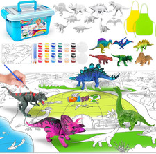 DIY Dinosaurtoy Painting Drawing Kits for Kids Ages 4-8, 24 Pcs Arts Crafts Set